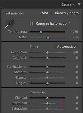 nuevos controles de ajuste tonal en Lightroom 4.0