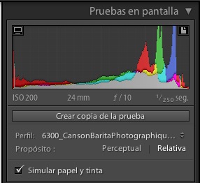 pruebas de pantalla en lightroom v4.0